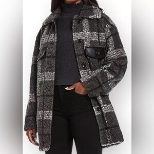 NVLT Check Berber Shacket